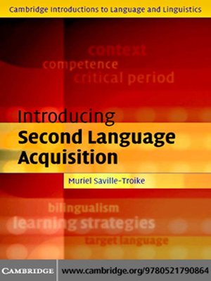 cover image of Introducing Second Language Acquisition